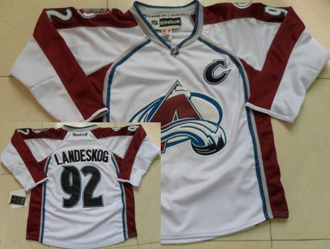 Gabriel Landeskog Colorado Avalanche white jersey