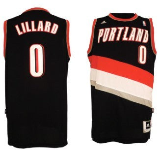 Damian Lillard Revolution Portland Trail Blazers black jersey