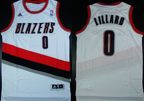 Damian Lillard Revolution Portland Trail Blazers white jersey