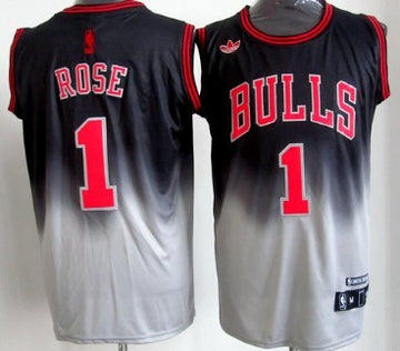 Derrick Rose Chicago Bulls black Fashion jersey