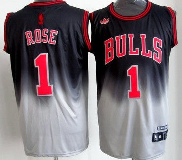 Derrick Rose Chicago Bulls black Fashion jersey