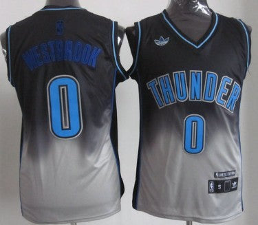 Russell Westbrook Oklahoma City Thunder black Fashion jersey