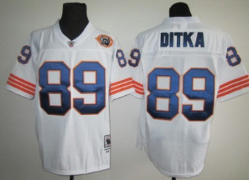 Mike Ditka Chicago Bears white Throwback jersey