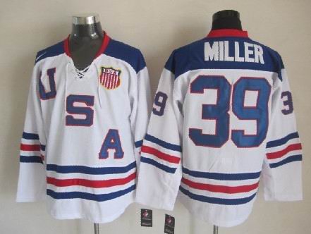 Ryan Miller Team USA Hockey white jersey