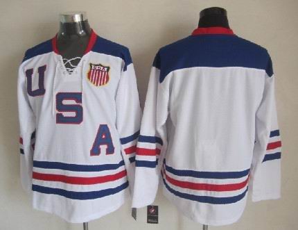 Custom Team USA Hockey white jersey