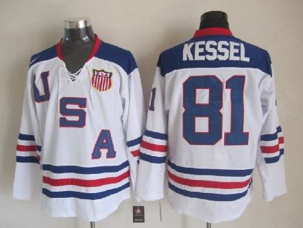 Phil Kessel Team USA Hockey white jersey