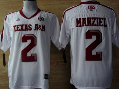 Johnny Manziel Texas A&M Aggies white jersey