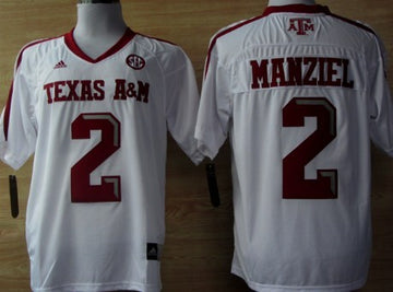 Johnny Manziel Texas A&M Aggies white jersey