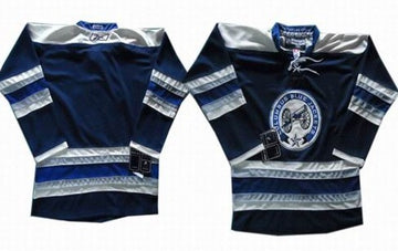 Custom Columbus Blue Jackets blue Third jersey