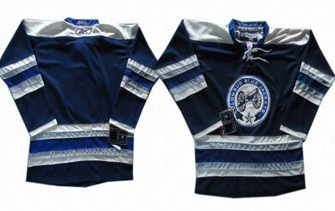 Custom Columbus Blue Jackets blue Third jersey