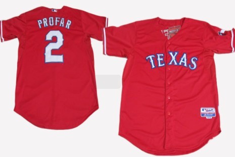Jurickson Profar Texas Rangers red jersey