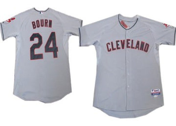 Michael Bourn Cleveland Guardians gray jersey