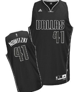 Dirk Nowitzki All Dallas Mavericks black jersey