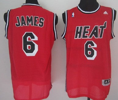 LeBron James Miami Heat red jersey