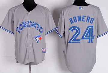 Ricky Romero Toronto Blue Jays gray jersey