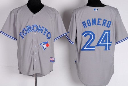 Ricky Romero Toronto Blue Jays gray jersey