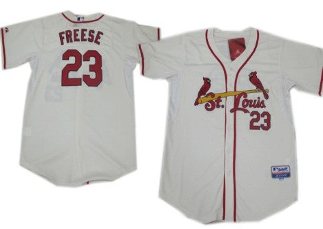 David Freese St. Louis Cardinals cream jersey