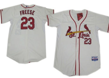 David Freese St. Louis Cardinals cream jersey
