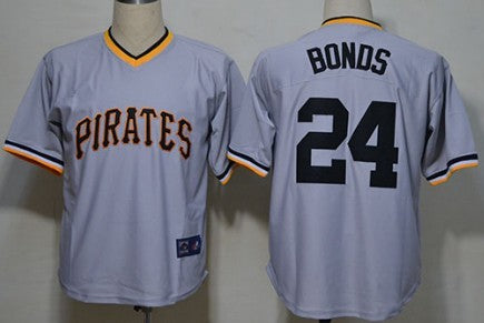 Barry Bonds Pittsburgh Pirates gray Throwback jersey