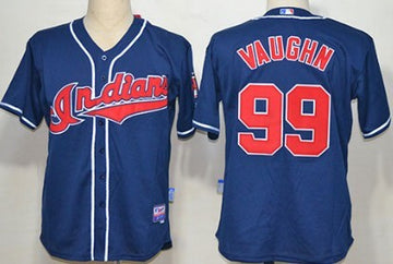 Rick Vaughn Cleveland Guardians navy jersey