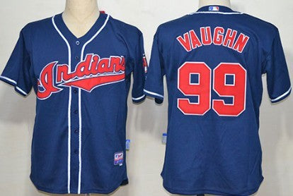 Rick Vaughn Cleveland Guardians navy jersey