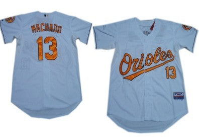 Manny Machado Baltimore Orioles white jersey