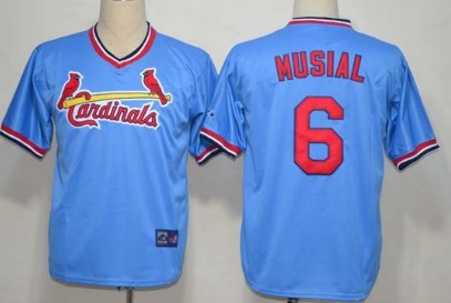 Stan Musial St. Louis Cardinals blue jersey