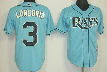 Evan Longoria Tampa Bay Rays blue jersey