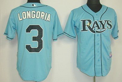 Evan Longoria Tampa Bay Rays blue jersey
