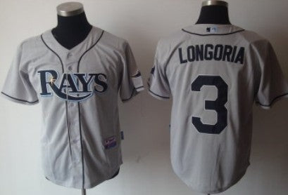 Evan Longoria Tampa Bay Rays gray jersey