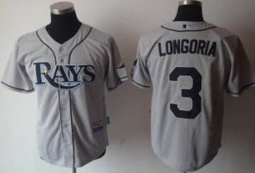 Evan Longoria Tampa Bay Rays gray jersey