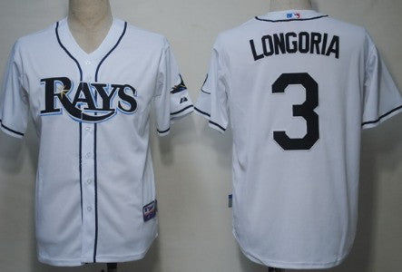Evan Longoria Tampa Bay Rays white jersey