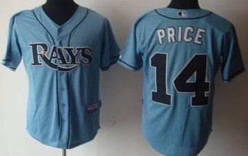 David Price Tampa Bay Rays blue jersey