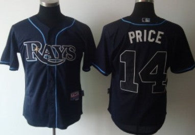 David Price Tampa Bay Rays navy jersey