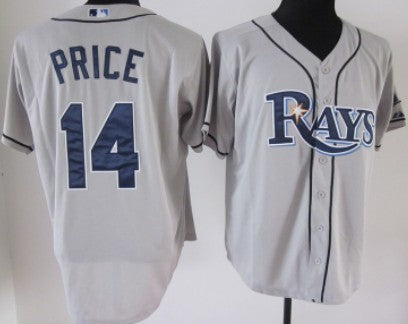David Price Tampa Bay Rays gray jersey