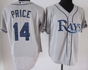 David Price Tampa Bay Rays gray jersey