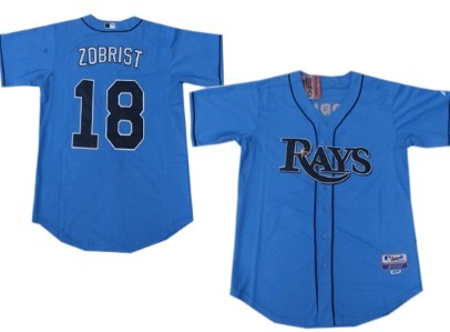 Ben Zobrist Tampa Bay Rays blue jersey