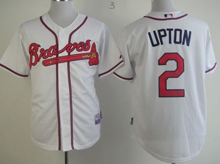 B.J. Upton Atlanta Braves white jersey