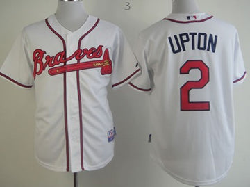 B.J. Upton Atlanta Braves white jersey