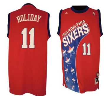 Jrue Holiday Aba Hardwood Philadelphia 76ers red Fashion jersey