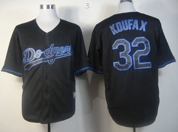 Sandy Koufax Los Angeles Dodgers black Fashion jersey
