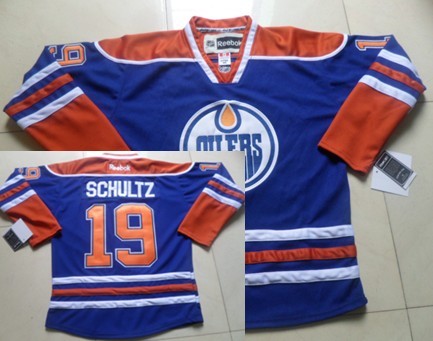Justin Schultz Edmonton Oilers royal jersey