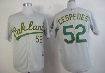 Yoenis Cespedes Oakland Athletics gray jersey