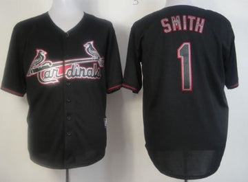 Ozzie Smith St. Louis Cardinals black Fashion jersey