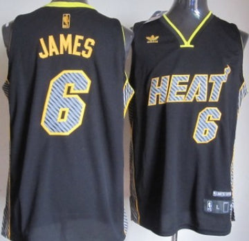 LeBron James Miami Heat black Fashion jersey