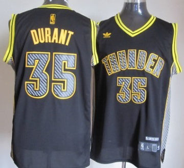 Kevin Durant Oklahoma City Thunder black Fashion jersey