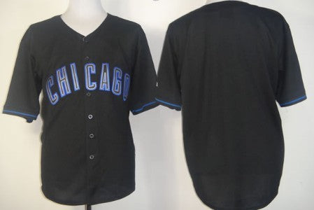 Custom Chicago Cubs black Fashion jersey