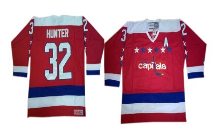 Dale Hunter Washington Capitals red All-Star jersey
