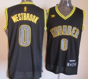 Russell Westbrook Oklahoma City Thunder black Fashion jersey