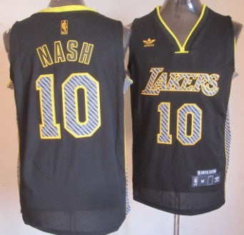 Steve Nash Los Angeles Lakers black Fashion jersey
